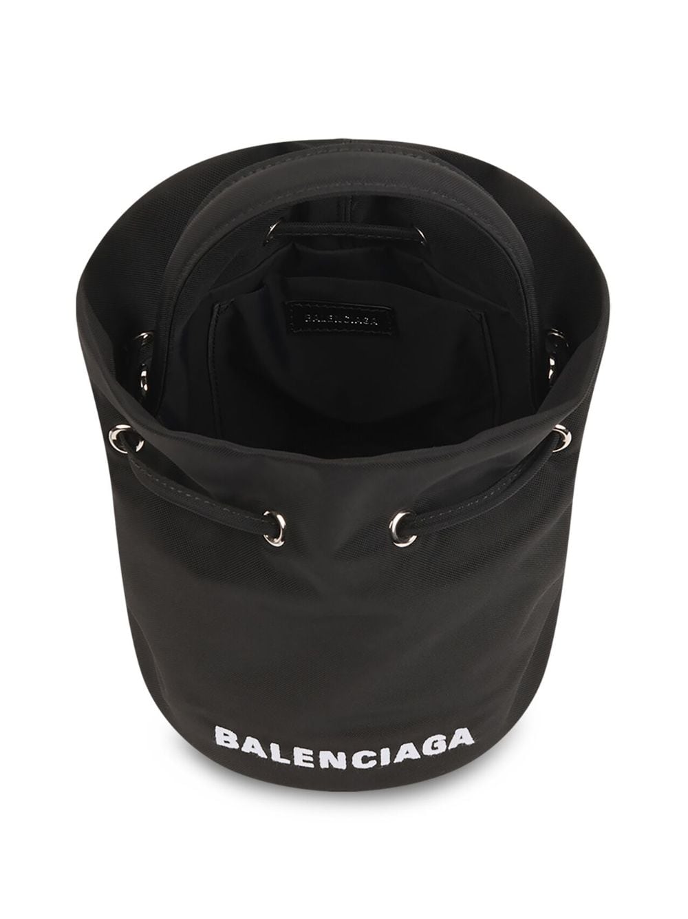 Ba*len*cia*ga wheel xs drawstring bucket bag