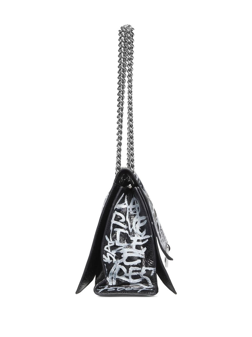 Ba*len*cia*ga crush leather shoulder bag