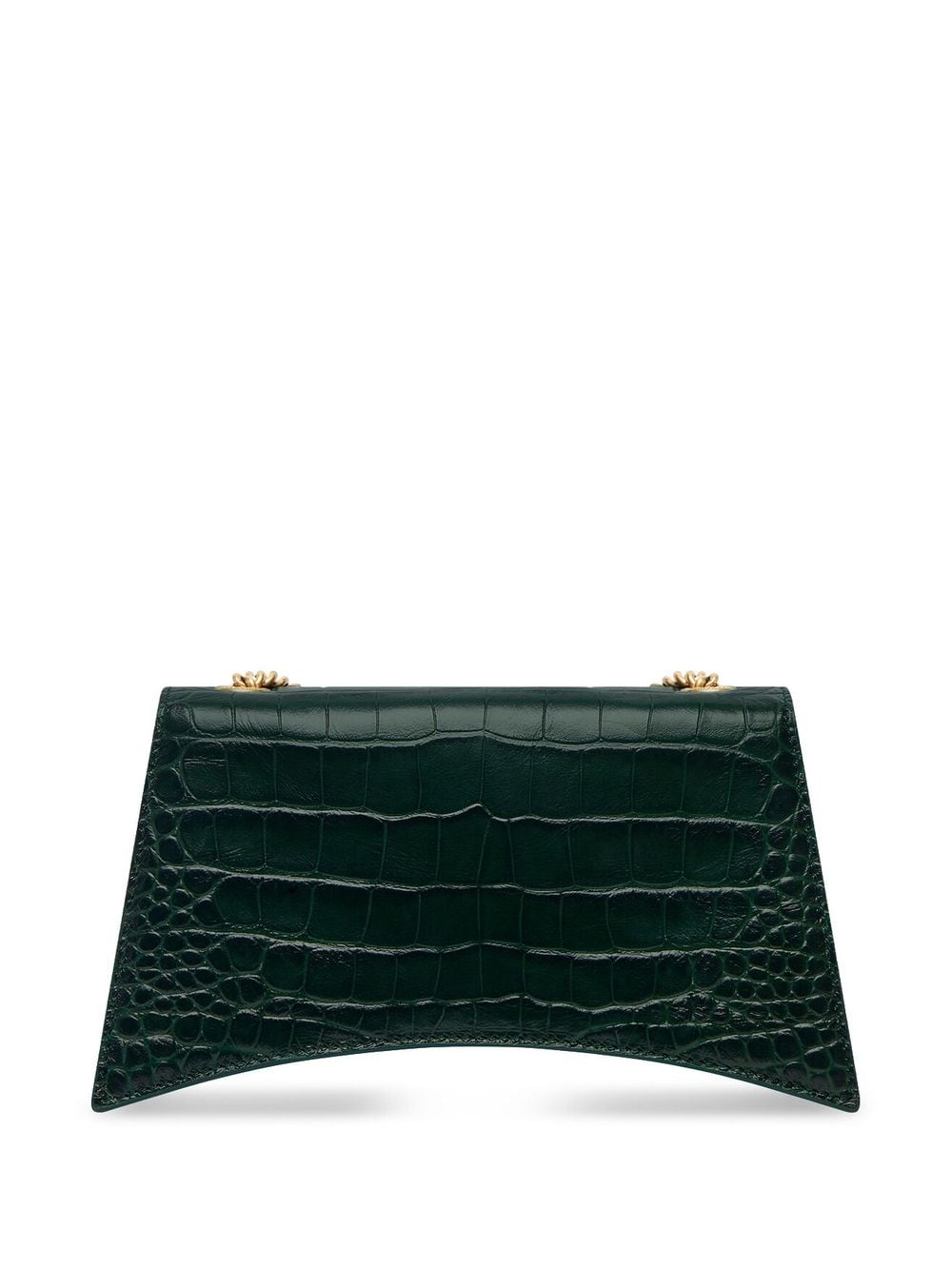 Ba*len*cia*ga crush crocodile-embossed shoulder bag